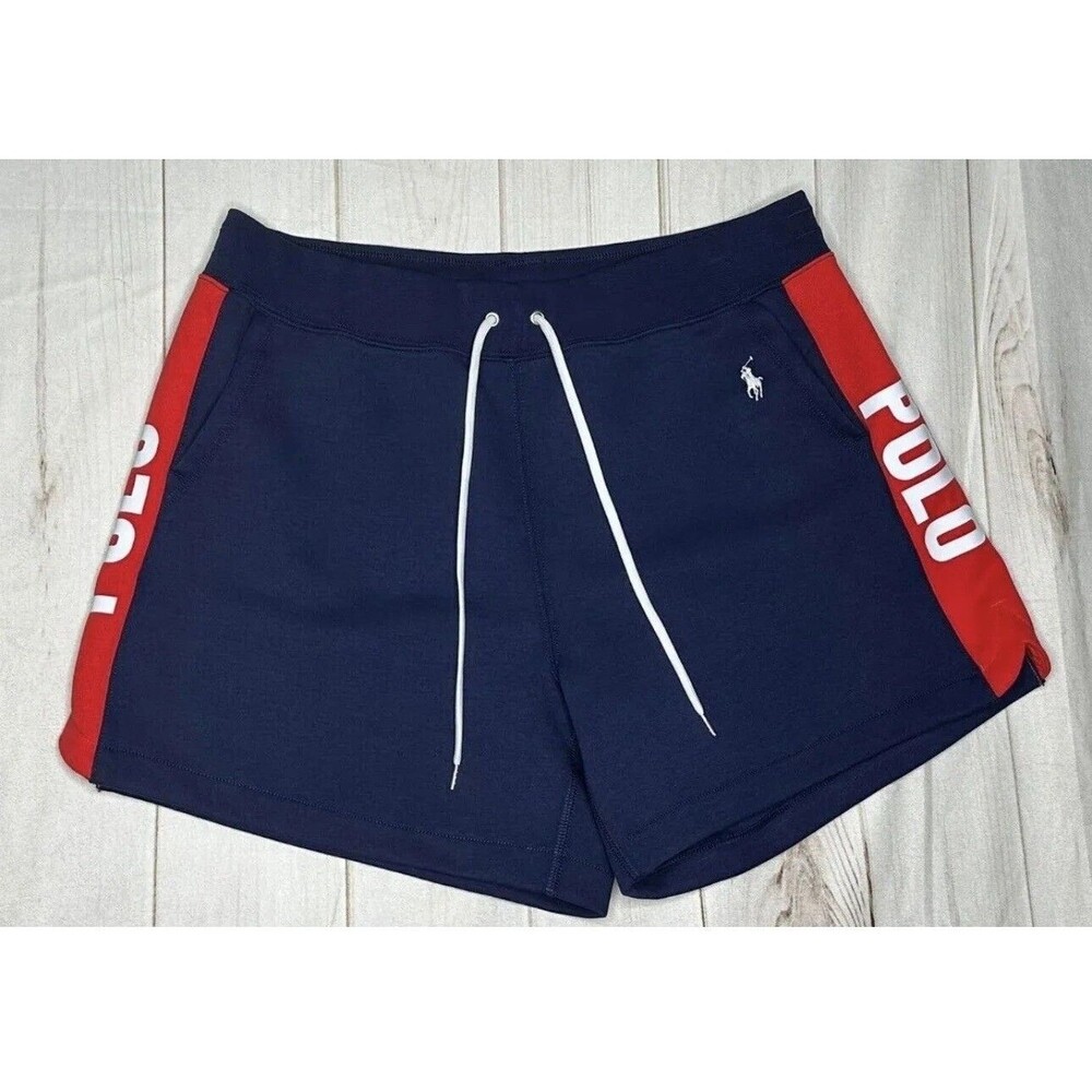 Polo Ralph Lauren Womens Shorts POLO Logo Fleece White Pony Sz XXL No Tag